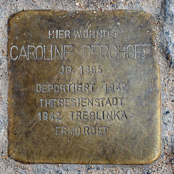 Stolpersteine Engerstraße 38 #2