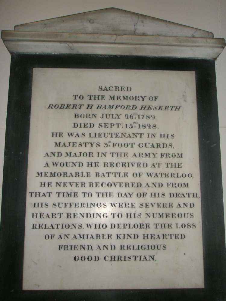 Memorial Lieutenant Robert H. Bamford Hesketh