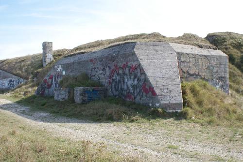 Duitse Bunkers en Muur bij Grindmolen Trguennec