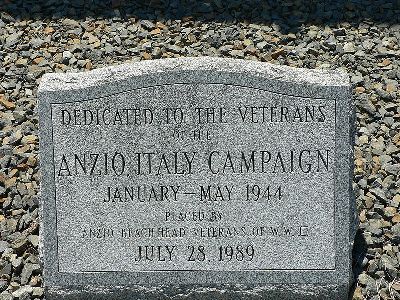 Memorial Veterans Anzio Campaign