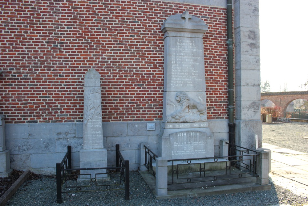 War Memorial Wambeek and Memorial Pte. Brown