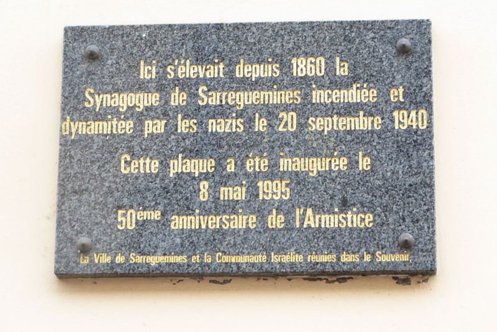 Memorial Synagogue Sarreguemines
