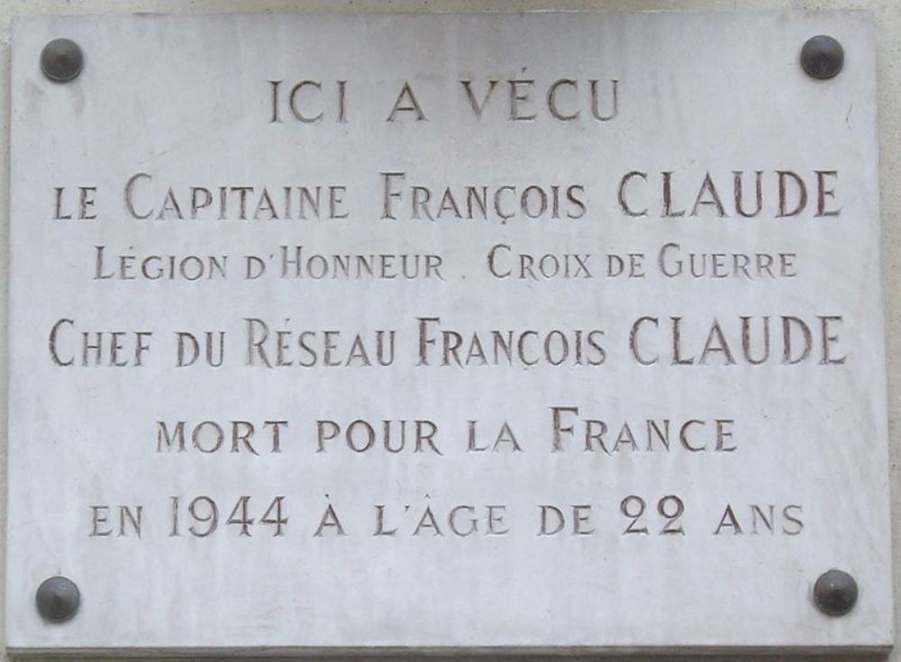 Gedenkteken Franois Claude