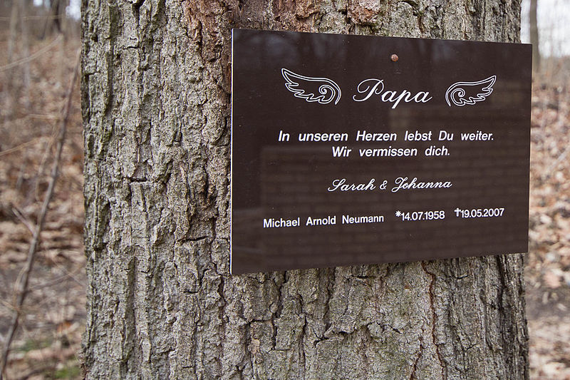 Private Memorials Wald der Erinnerung