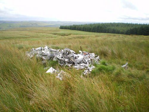 Crash Site & Wreckage Lancaster Bomber Dolwen