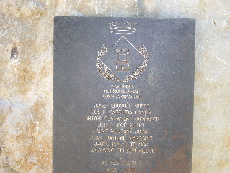 Monument Slachtoffers Spaanse Burgeroorlog Castellol