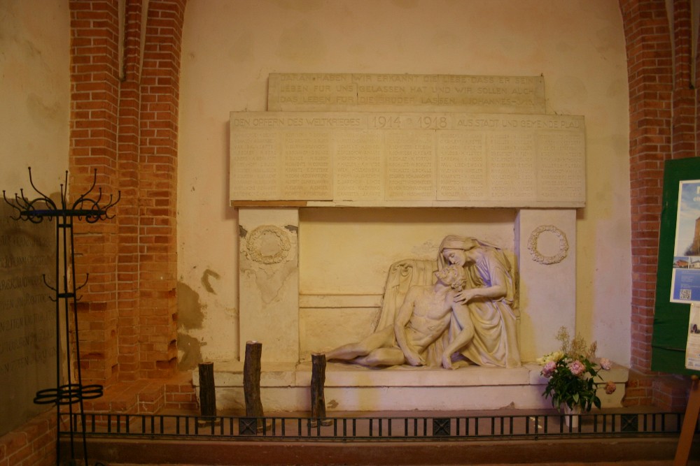 Memorial panel Pfarrkirche St. Marien