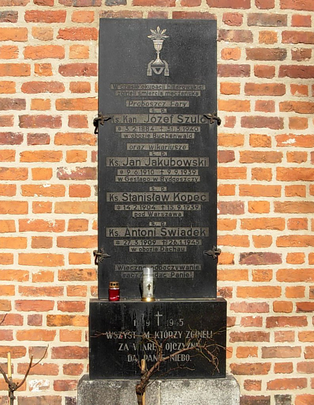 Memorial Murdered Priests 1939-1945