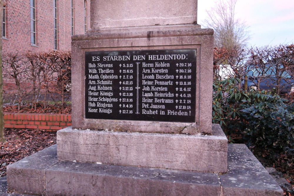 War Memorial Tschenbroich #2