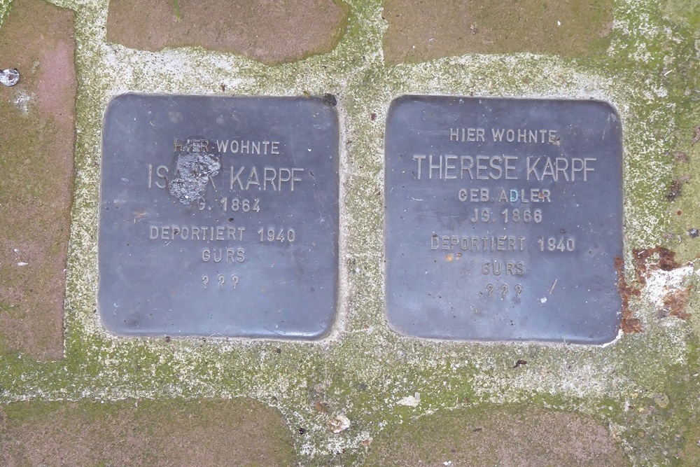 Stolpersteine Nebenmaingasse 5 #1