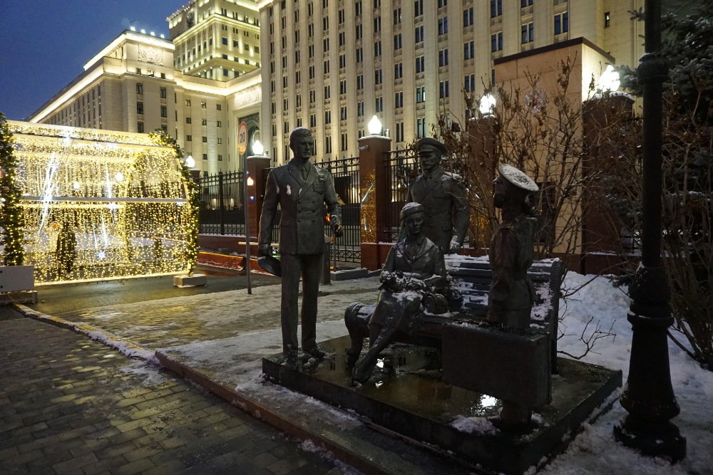 Monument Sovjetfilm 'Officieren'