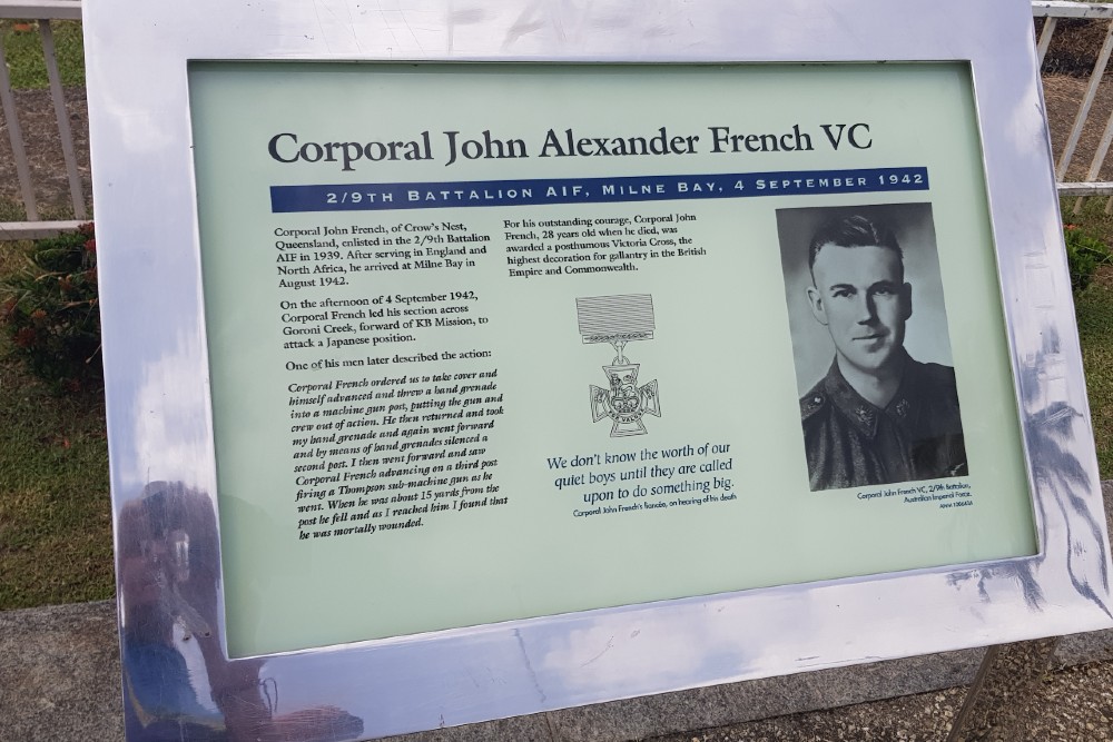 Memorial Corporal John French V.C. #1