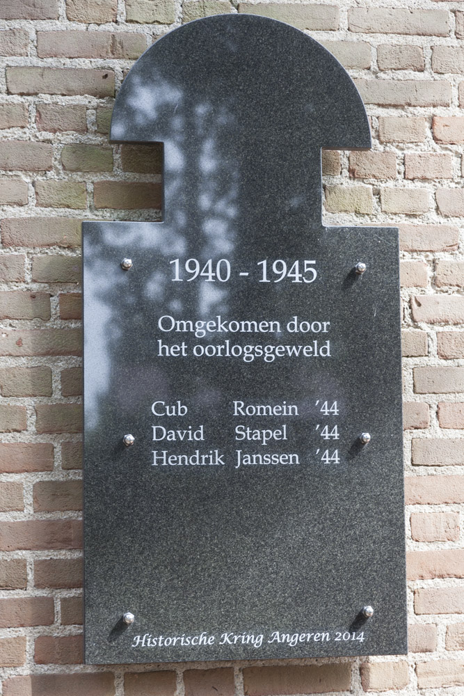 Memorial Victims World War Two Angeren #2