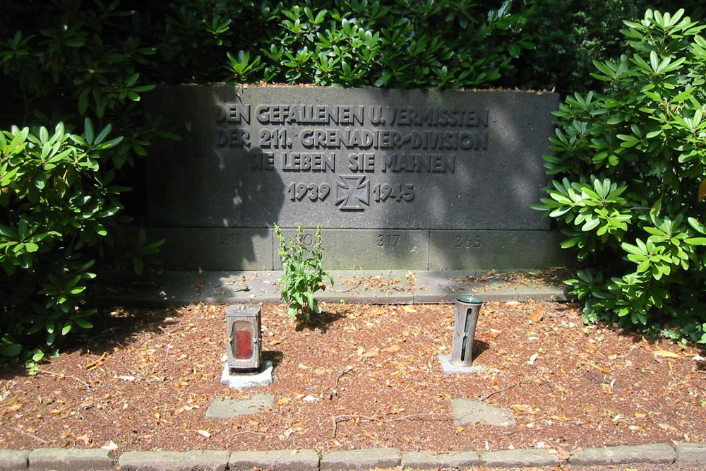 War memorial 211. Grenadier Division German War Cemetery Opladen