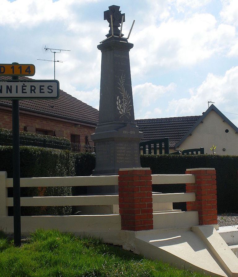 Monument Eerste Wereldoorlog Villers-l'Hpital