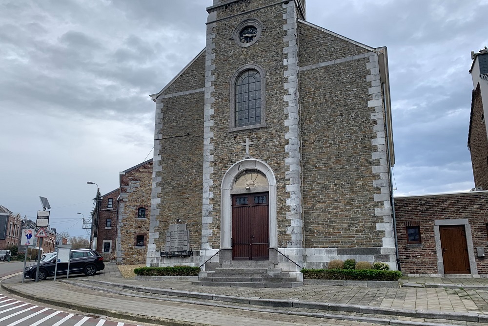 Gedenkplaten Sainte lisabeth Kerk #2