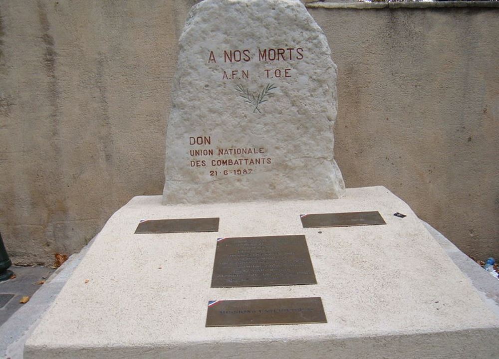 Monument Algerijnse Oorlog Aix-en-Provence