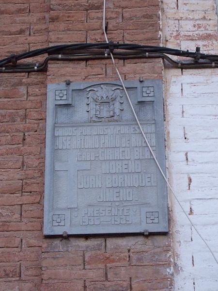Spanish Civil War Memorial Chodes