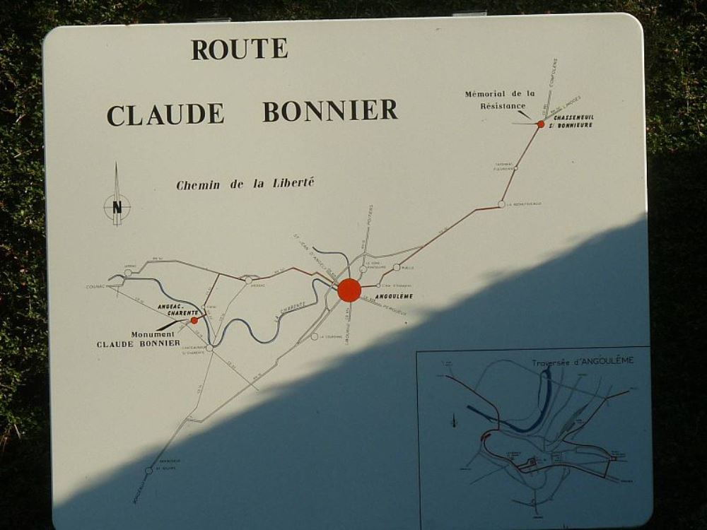 Sign Route Claude Bonnier