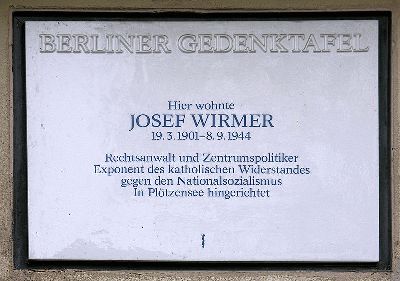 Gedenkteken Josef Wirmer