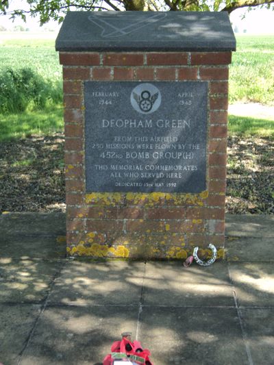 Remnants RAF Deopham Green And 452nd Bomb. Group Memorial ...