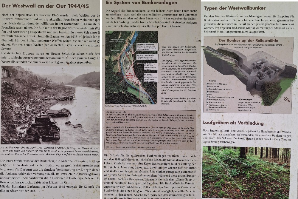 Bunker and Information panel Bunkeranlagen Dasburg #2