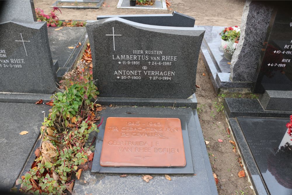 Memorial Killed NS Employee Roman Catholic Cemetery Schijndel