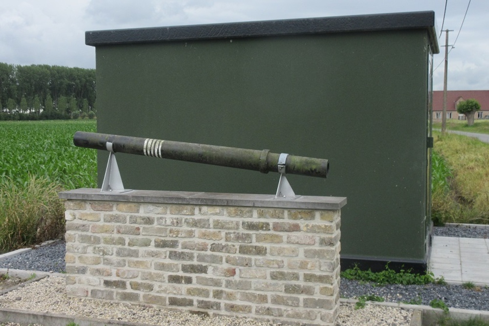 Loop Duits 88mm Flakkanon Damme