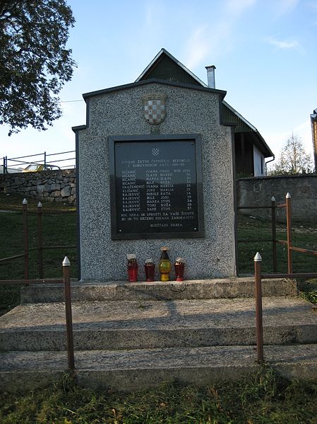 Monument Gesneuvelde Kroatische Verdedigers Dabar