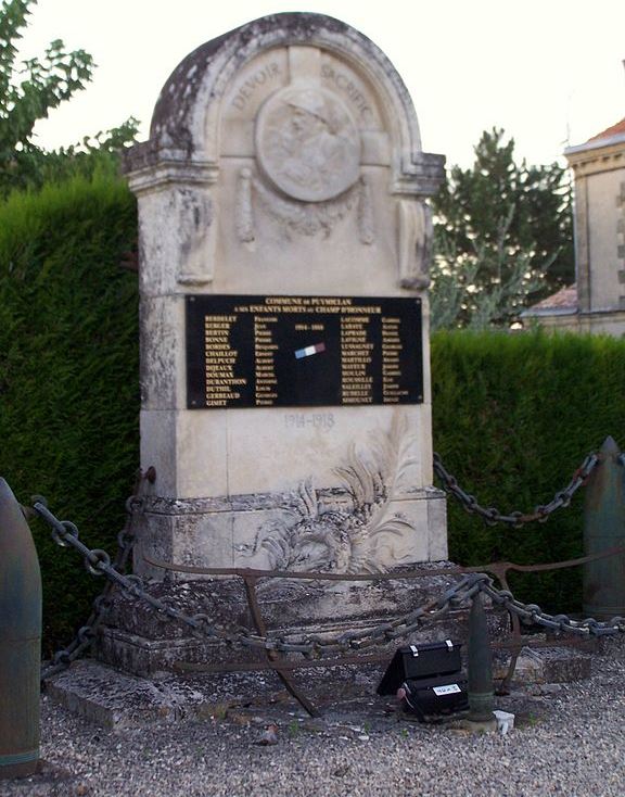 Monument Eerste Wereldoorlog Puymiclan