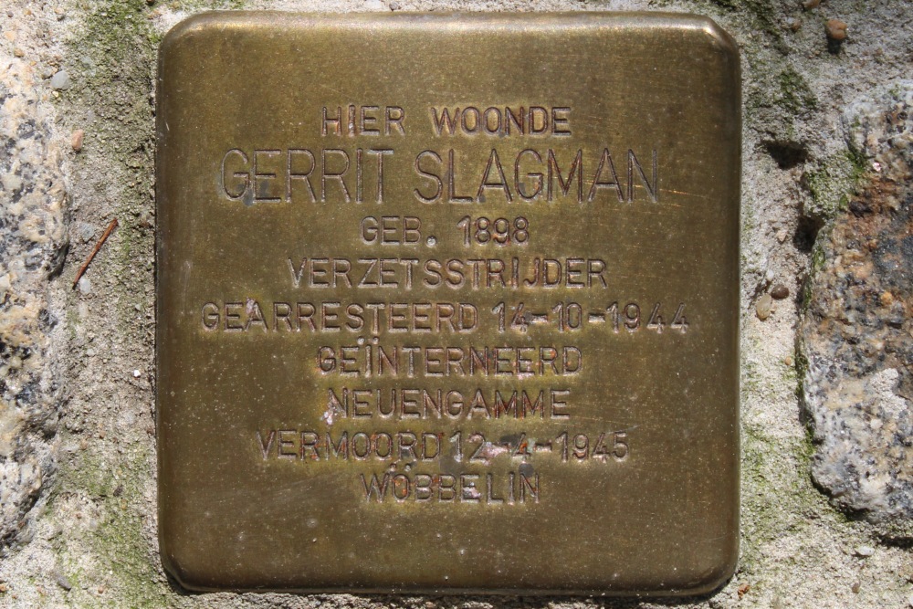 Stolperstein Gerrit Slagmanstraat 2