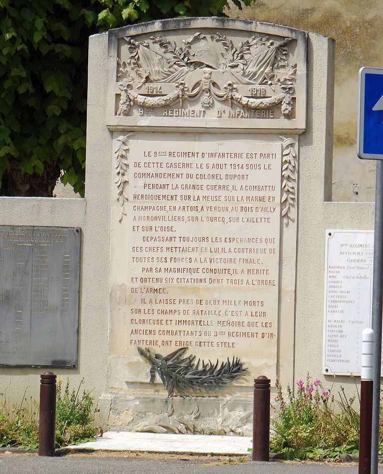 Monument Officieren 9me Rgiment d'Infanterie