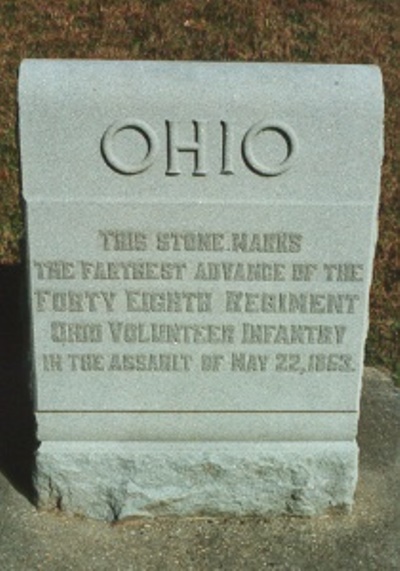Positie-aanduiding Aanval van 48th Ohio Infantry (Union)