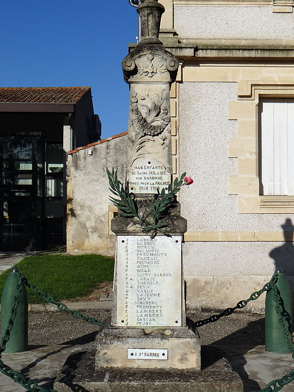 Monument Eerste Wereldoorlog Saint-Hilaire-sur-Garonne