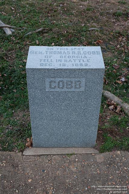 Marker CS Brigadier General Thomas R.R. Cobb