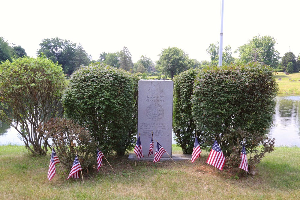 Jewish War Veterans Memorial Rose Hill Cemetery Akron #1