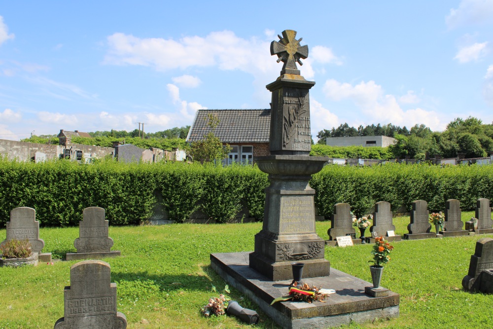 Oorlogsmonument Wangenies Begraafplaats