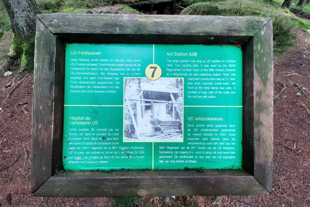 Memorial Site Hasselpath Position 7. Aid Station (US)