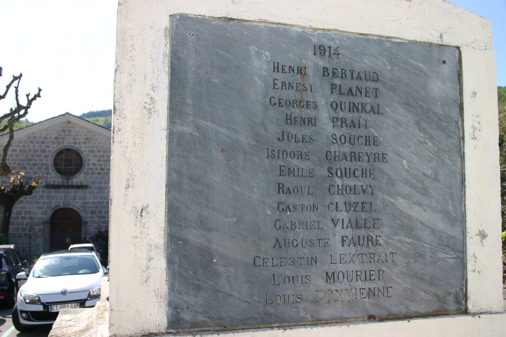War Memorial 1914-1918 Saint-Pierreville