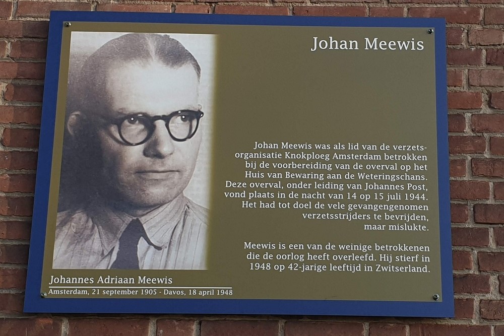 Memorial Plates Slotermeer Johannes Meewisstraat