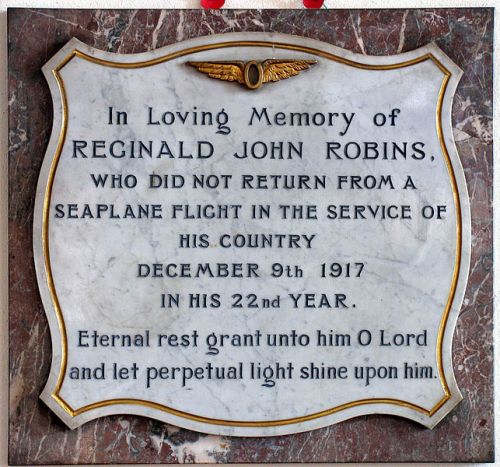 Memorial Pilot Reginald John Robins