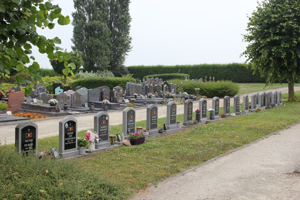 Belgische Graven Oudstrijders Sint-Lievens-Houtem Begraafplaats