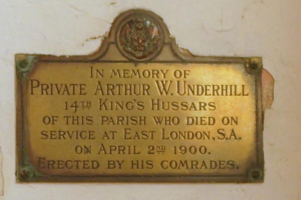 Gedenkteken Private Arthur W. Underhill