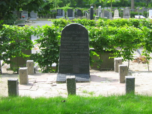 Memorial Stone for Ir. Jacobus Oosterhoff Cemetery North Leeuwarden