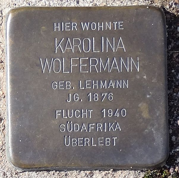 Stolpersteine Karl-Marien-Straße 26 #2