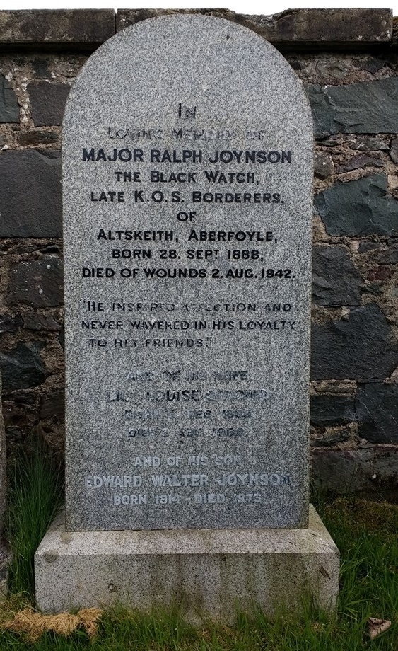 Commonwealth War Grave Aberfoyle Cemetery