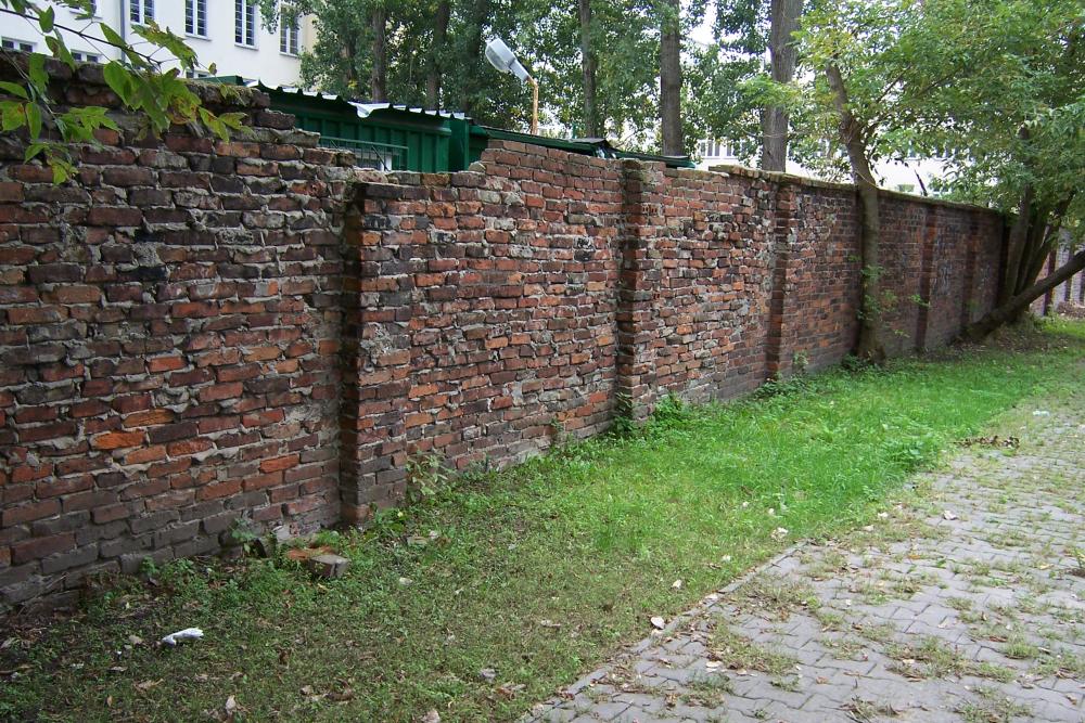Remains Ghetto Wall Warsaw Stawki Street