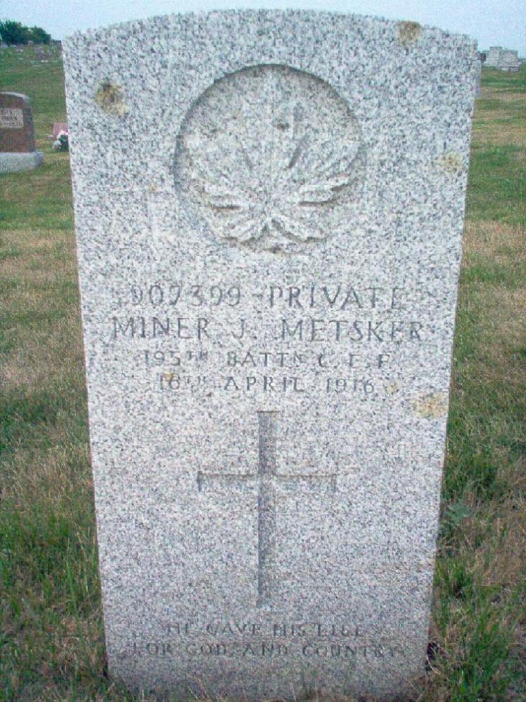 Commonwealth War Grave Pleasant Ridge Cemetery