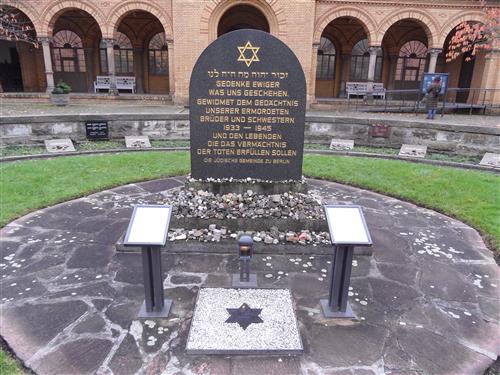 Holocaust monument Jewish Cemetery Weissensee