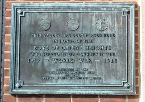 Memorial World War I Veterans East Boston